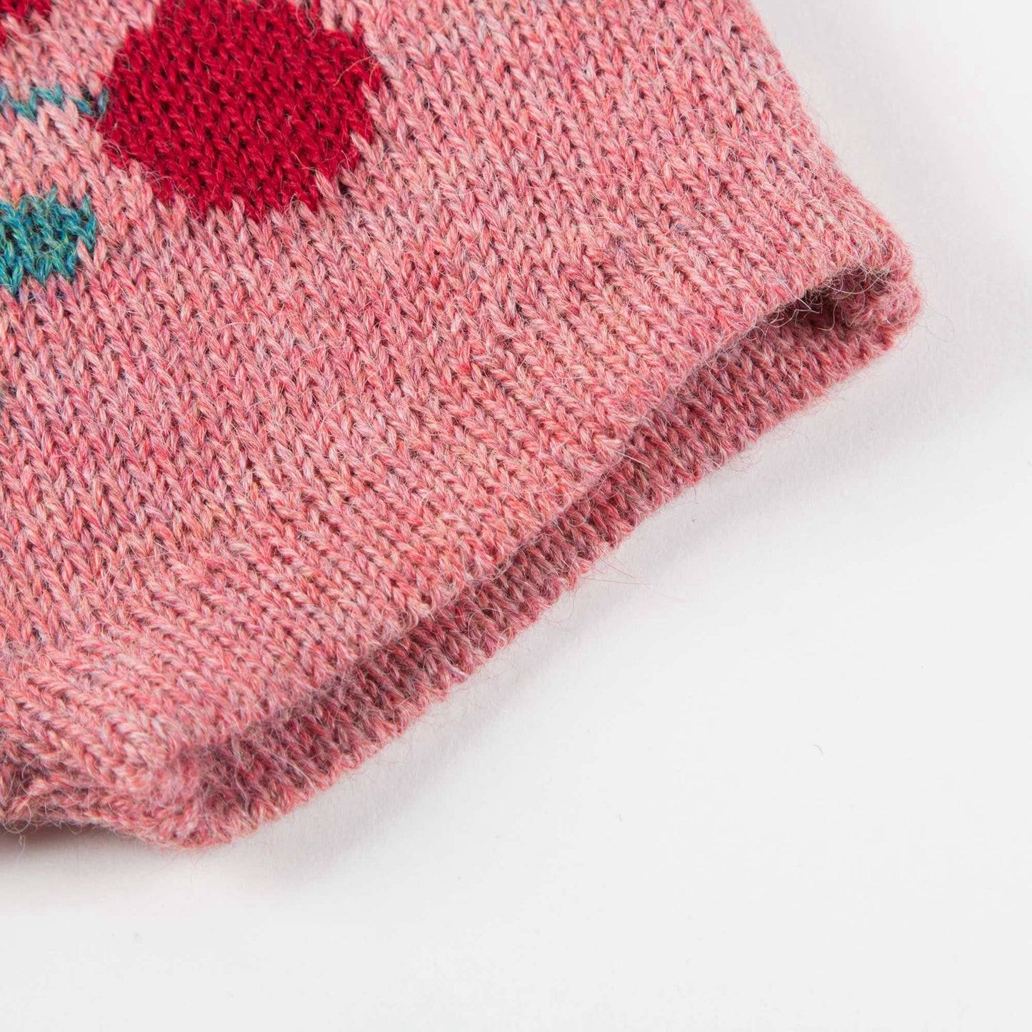 Baby Rose Pink Cherry Alpaca Wool Shorts