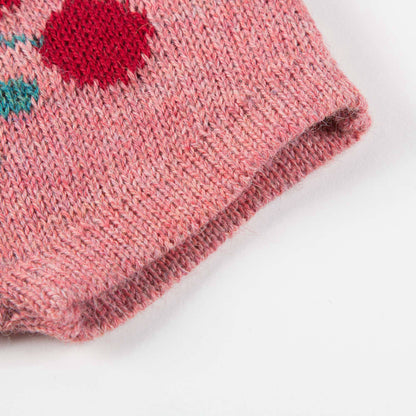 Baby Rose Pink Cherry Alpaca Wool Shorts