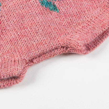Baby Rose Pink Cherry Alpaca Wool Shorts