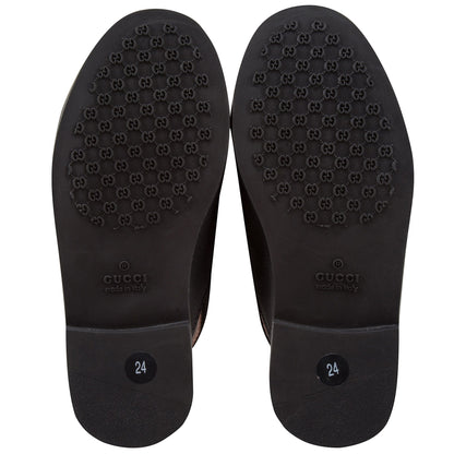 Baby Girls Black Logo Shoes
