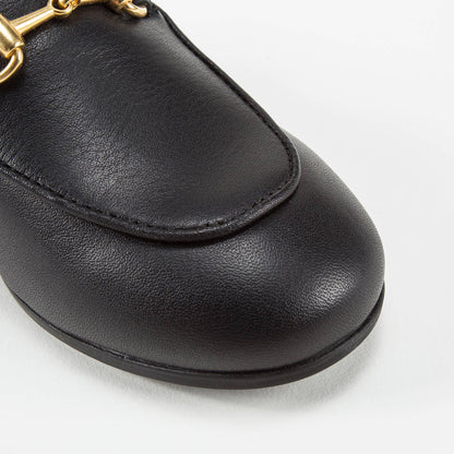 Baby Girls Black Logo Shoes