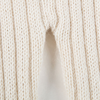 Baby White Alpaca Wool Trousers