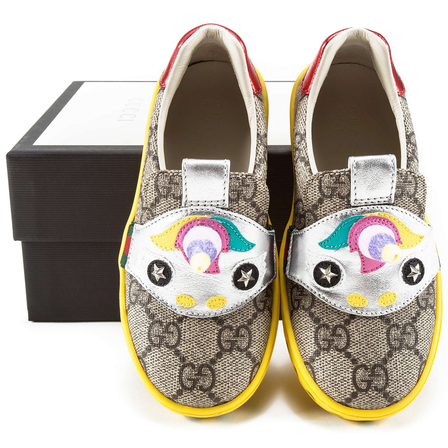 Girls Beige GG Unicorn Shoes