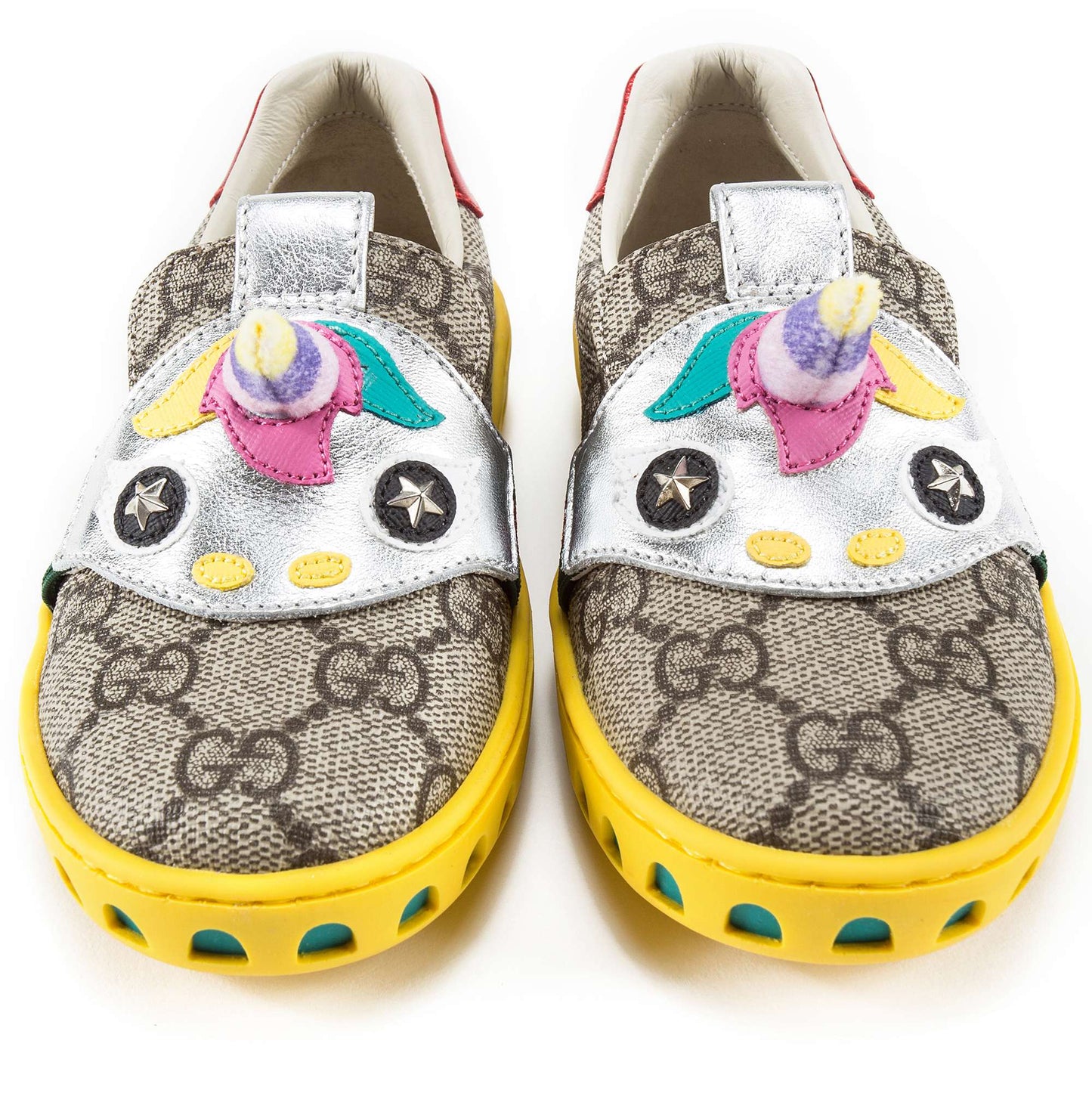 Girls Beige GG Unicorn Shoes