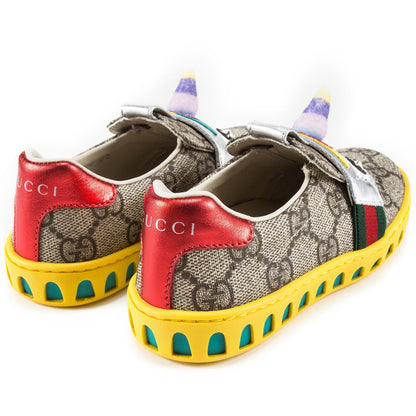 Girls Beige GG Unicorn Shoes