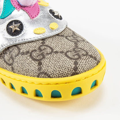 Girls Beige GG Unicorn Shoes
