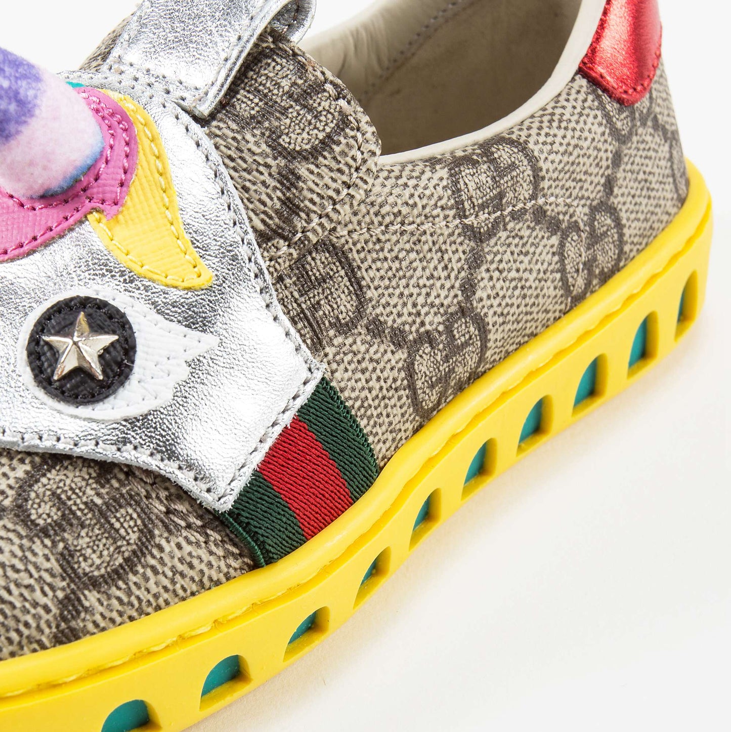Girls Beige GG Unicorn Shoes