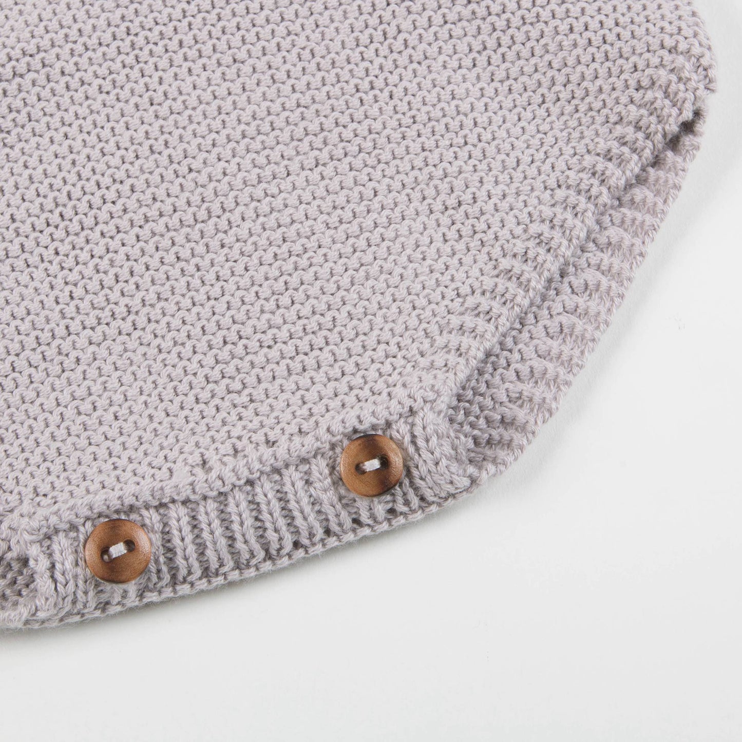 Baby Light Heather Cotton Knitwear Romper