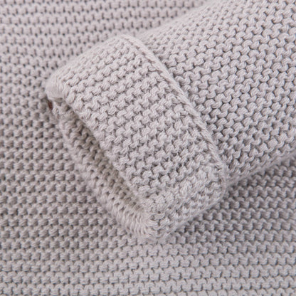Baby Light Heather Cotton Knitwear Cardigan