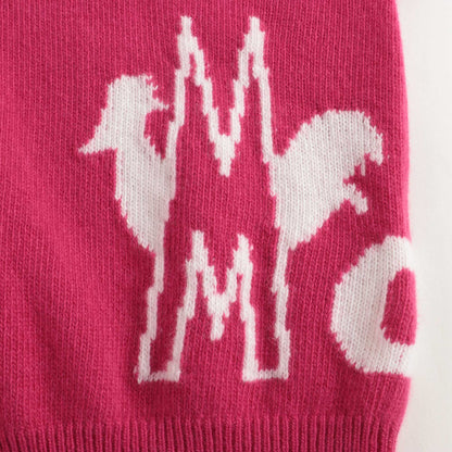 Boys & Girls Bright Pink Logo Wool Sweater