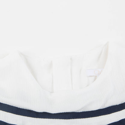 Baby Girls Off White Viscose Dress