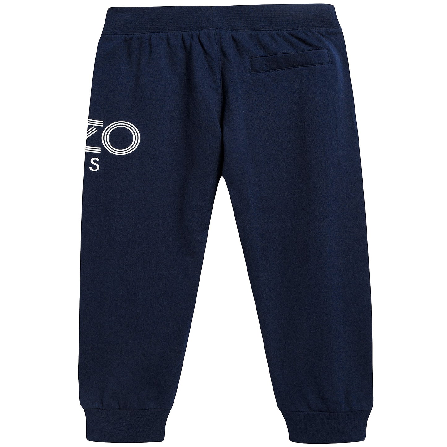 Boys Navy Logo Cotton Trosers