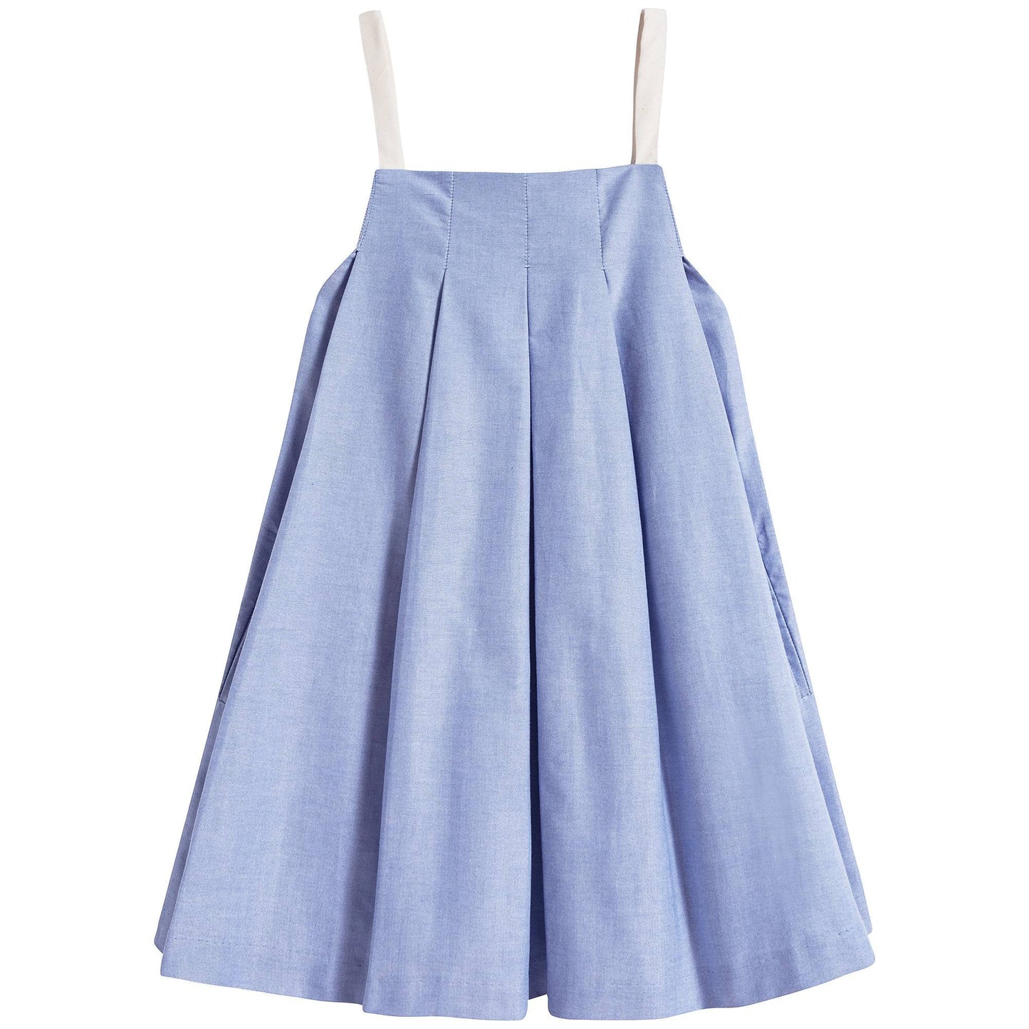 Girls Blue Pleated Dress