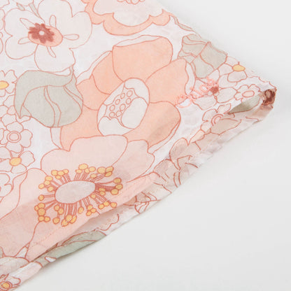 Baby Girls Rose Kaki Floral Cotton Dress