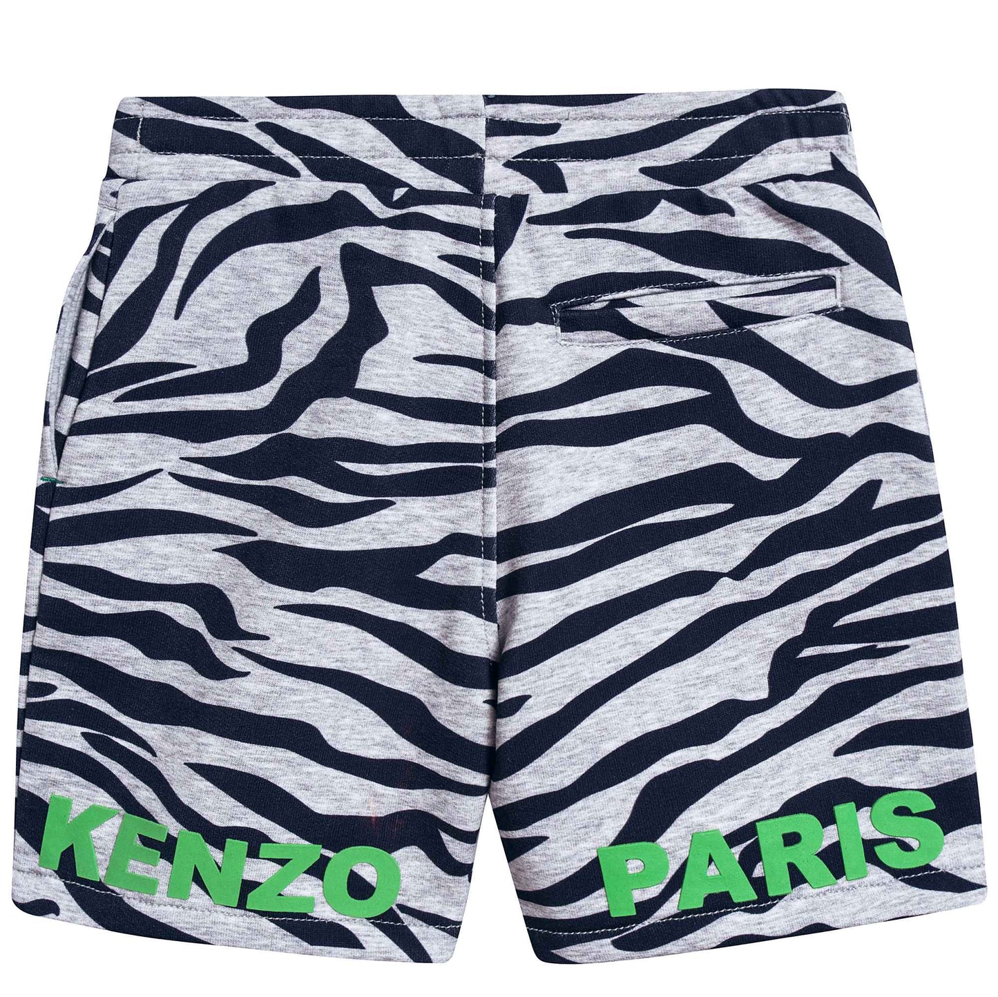 Boys Marl Grey Printed Cotton Shorts