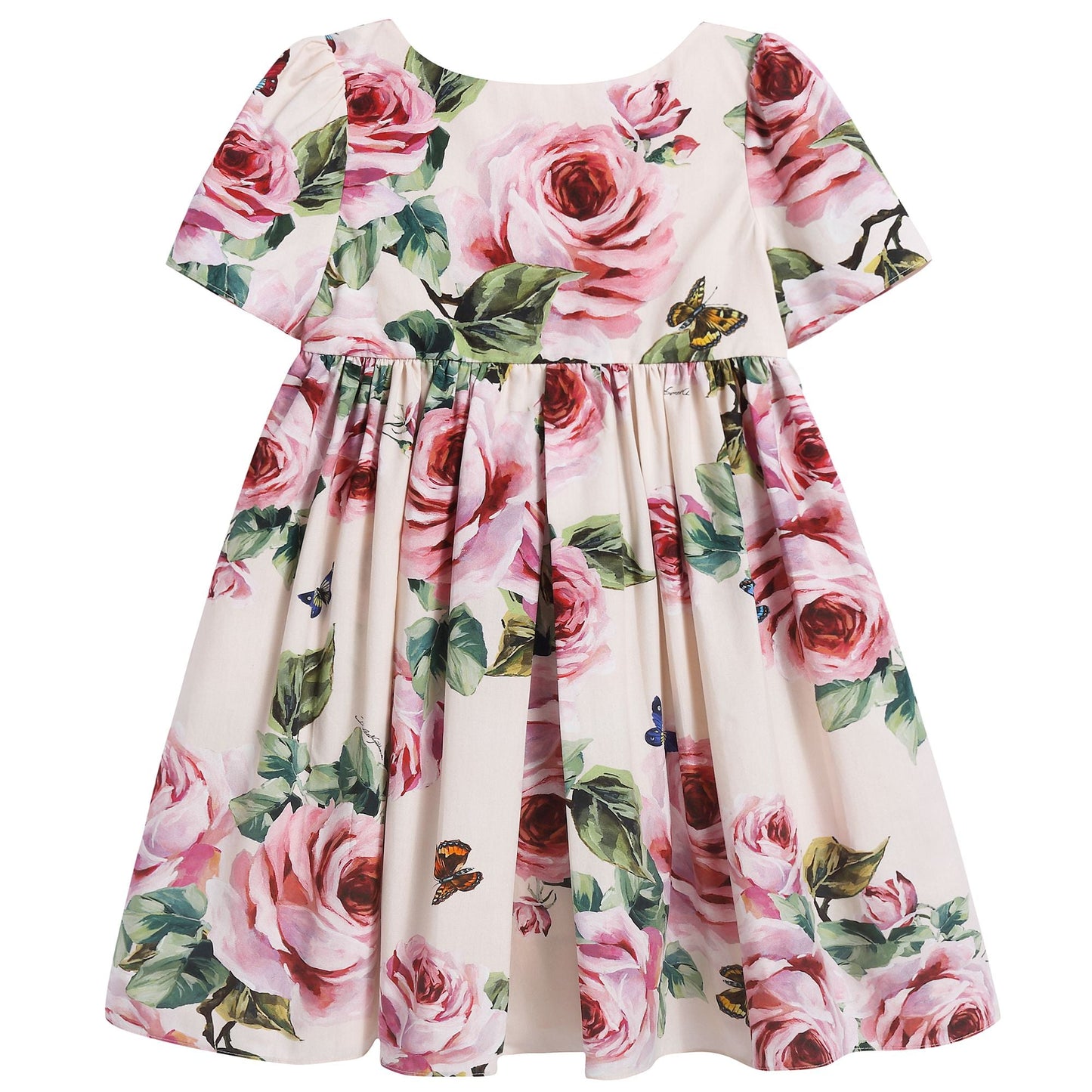 Girls Pale Pink & Rose "Butterfly" Dress