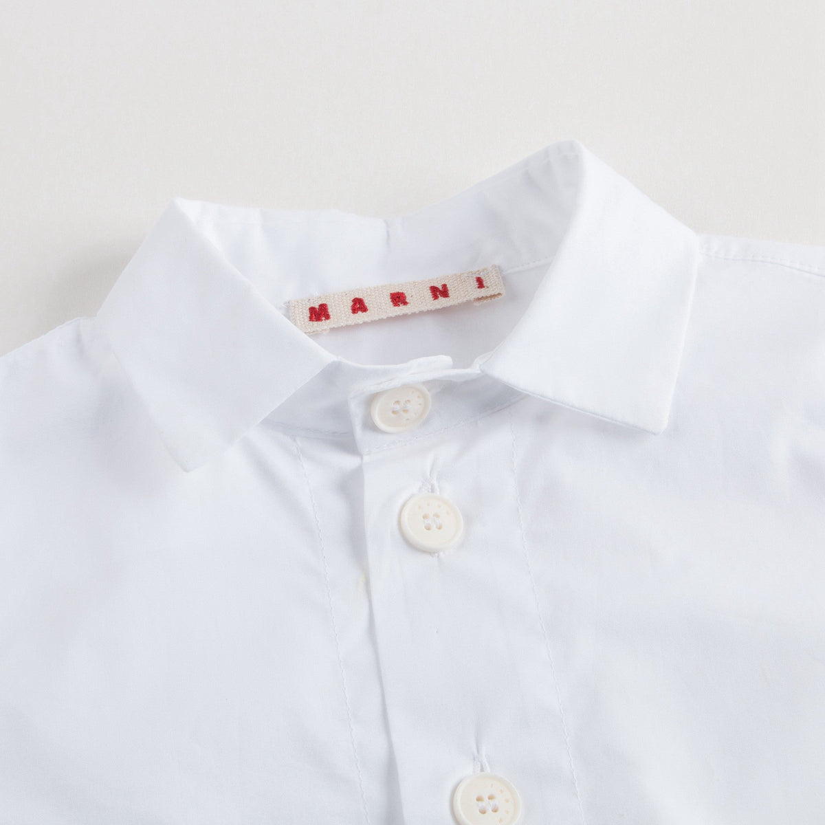 Girls White Shirt With Blue Pocket