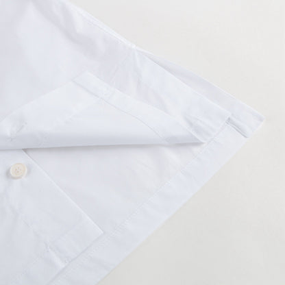 Girls White Shirt With Blue Pocket