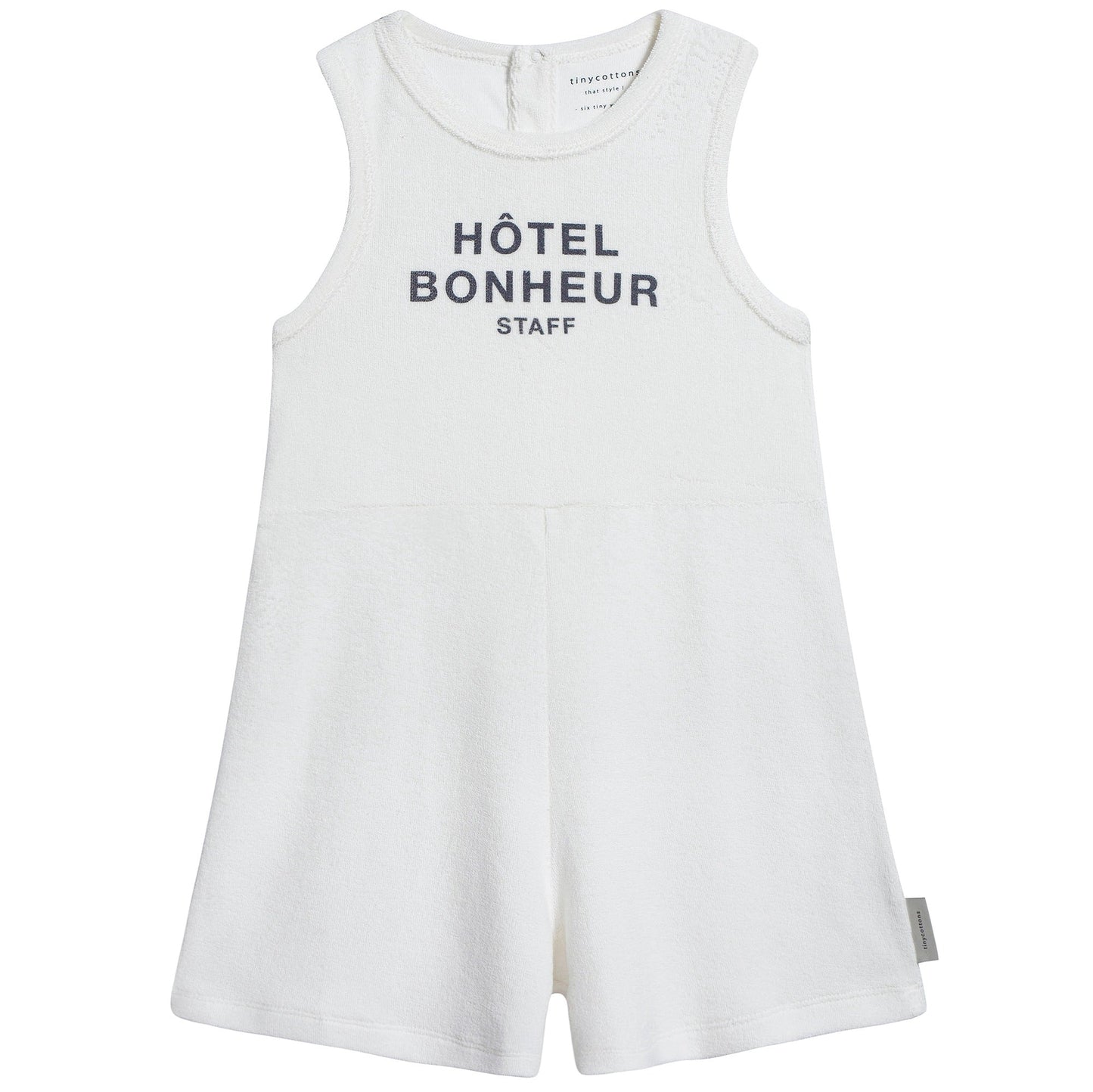 Girls White Pima Cotton Rompers