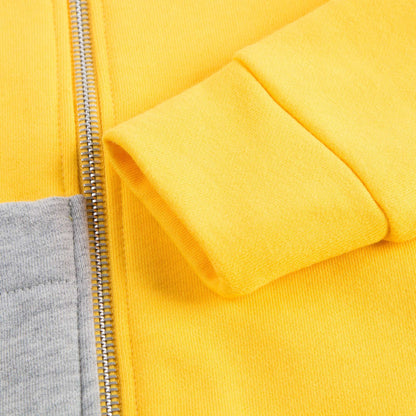 Girls Yellow Cotton Jacket