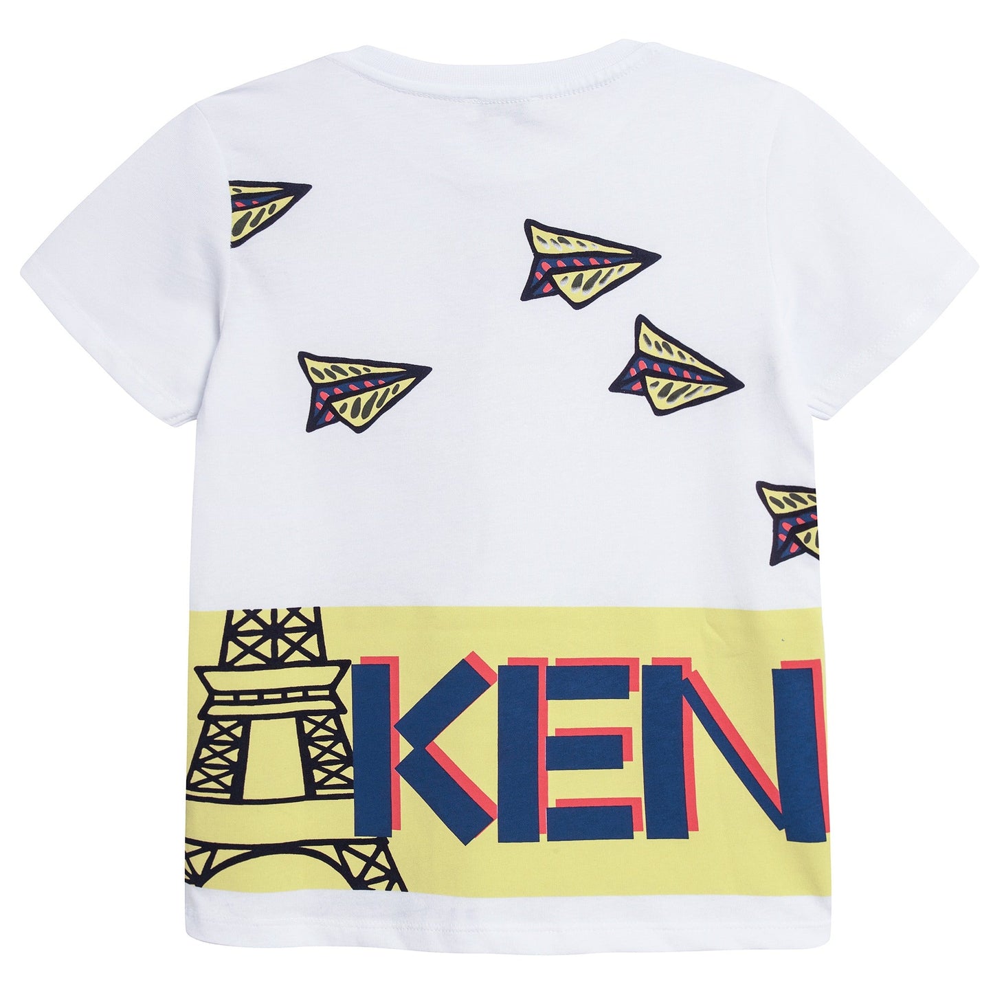 Boys White Logo Cotton T-shirt