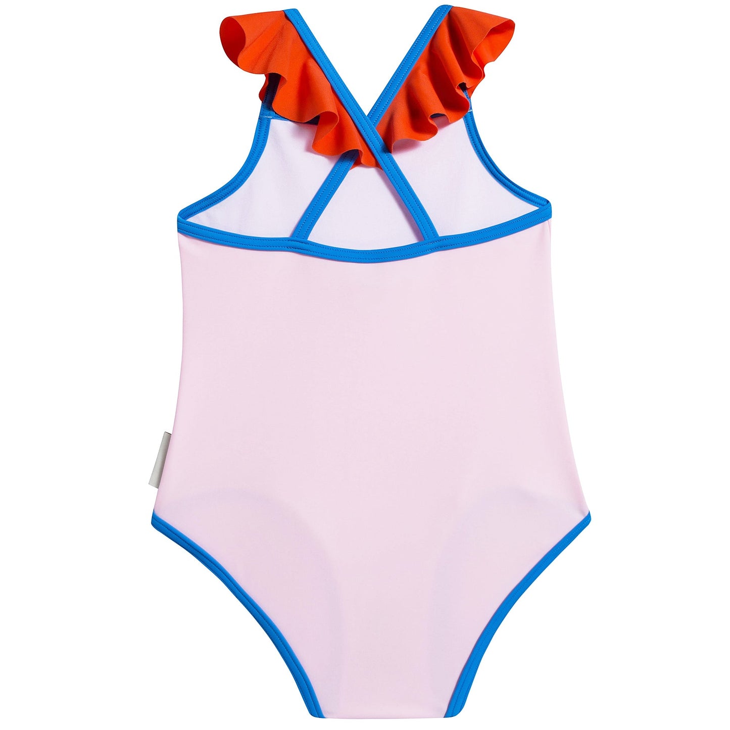 Girls Light Pink Polyamide Swimwear