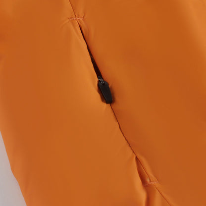 儿童橙色连帽棉服