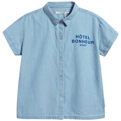 Girls Denim Cotton T-shirt