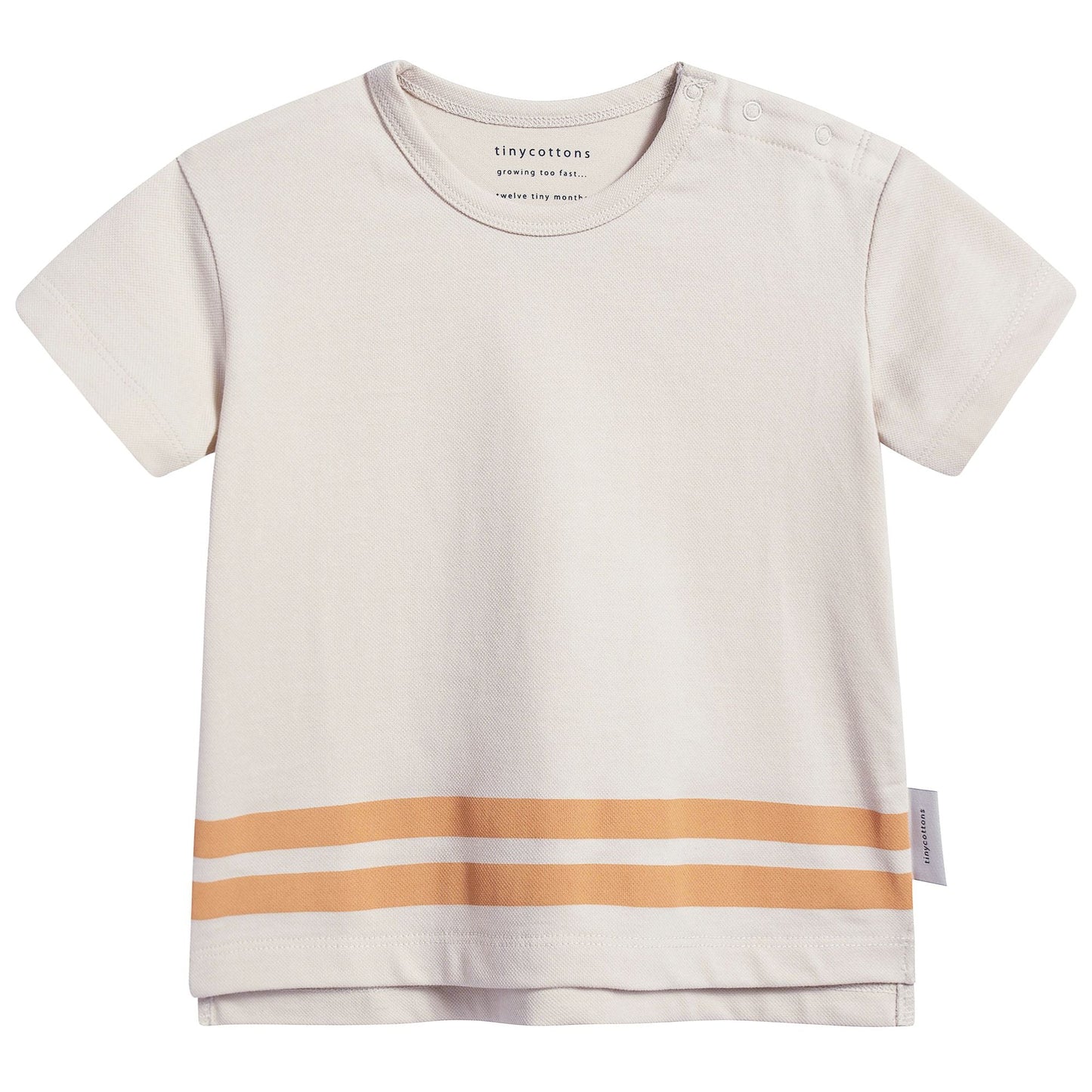 Girls Stone & Light Brick Pima Cotton T-shirt