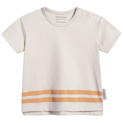 Girls Stone & Light Brick Pima Cotton T-shirt