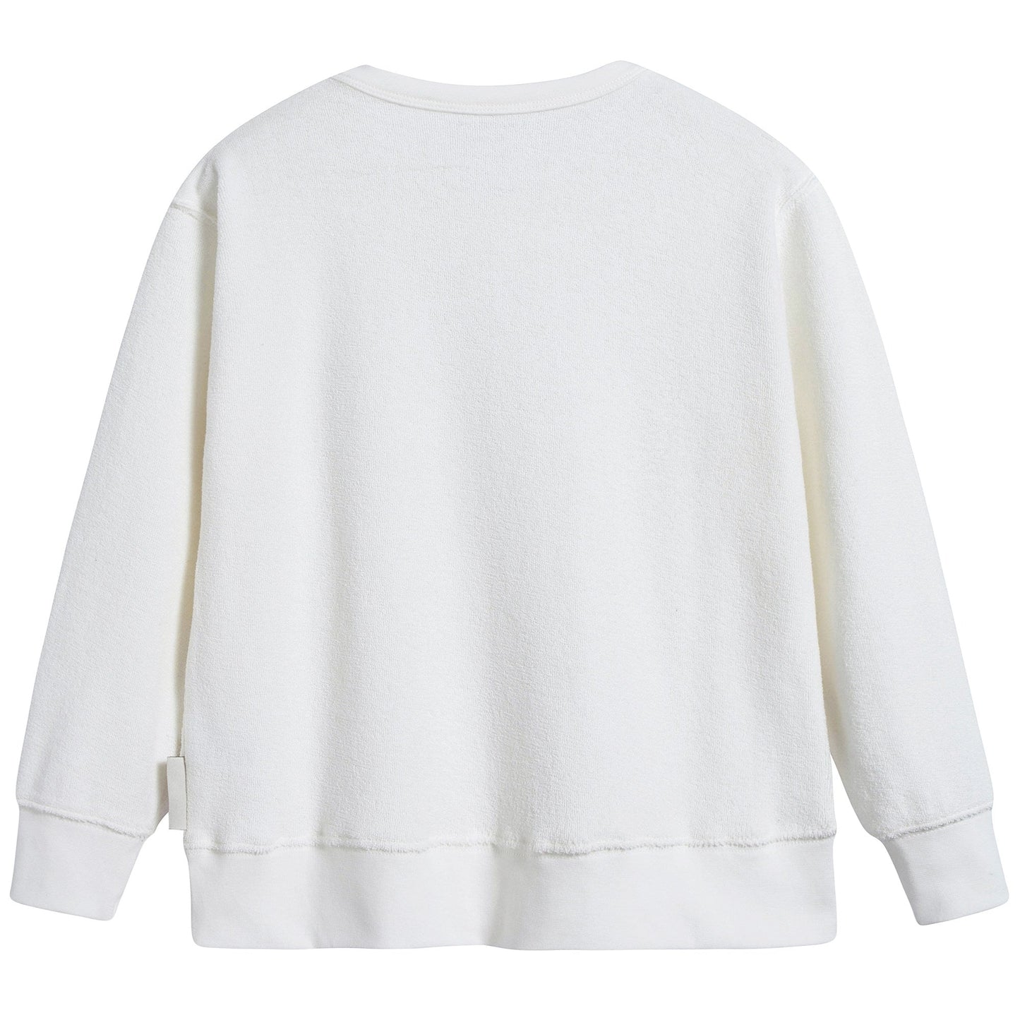 Girls White Pima Cotton Sweatshirt