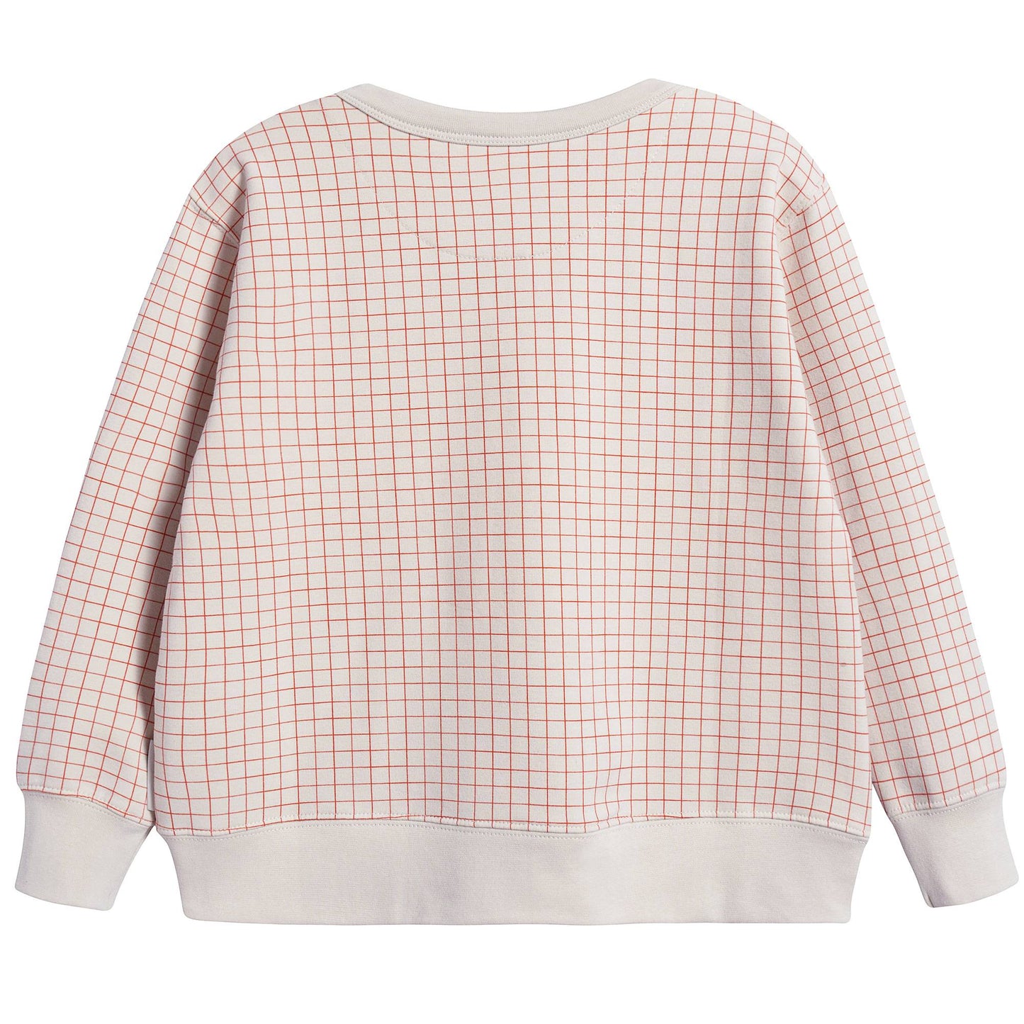 Girls Carmine Striped Pima Cotton Sweatshirt