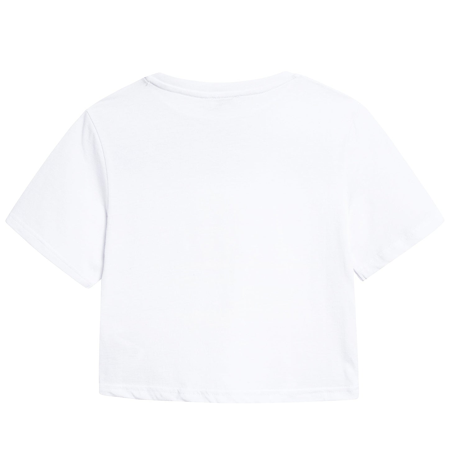 Girls White Logo Cotton T-shirt