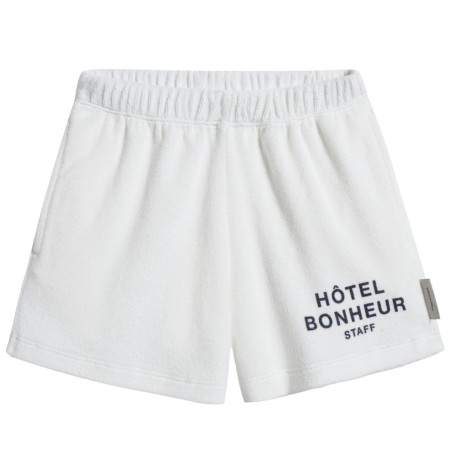 Girls & Boys White Pima Cotton Shorts