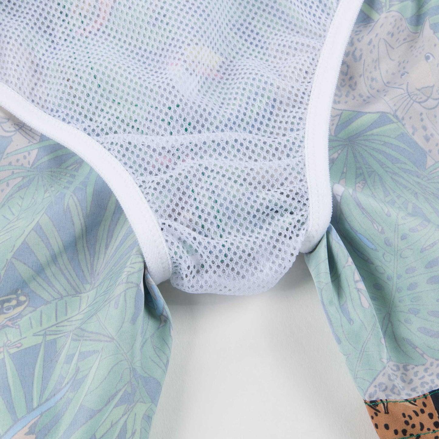 Boys Green Safari Print Baby Shortie