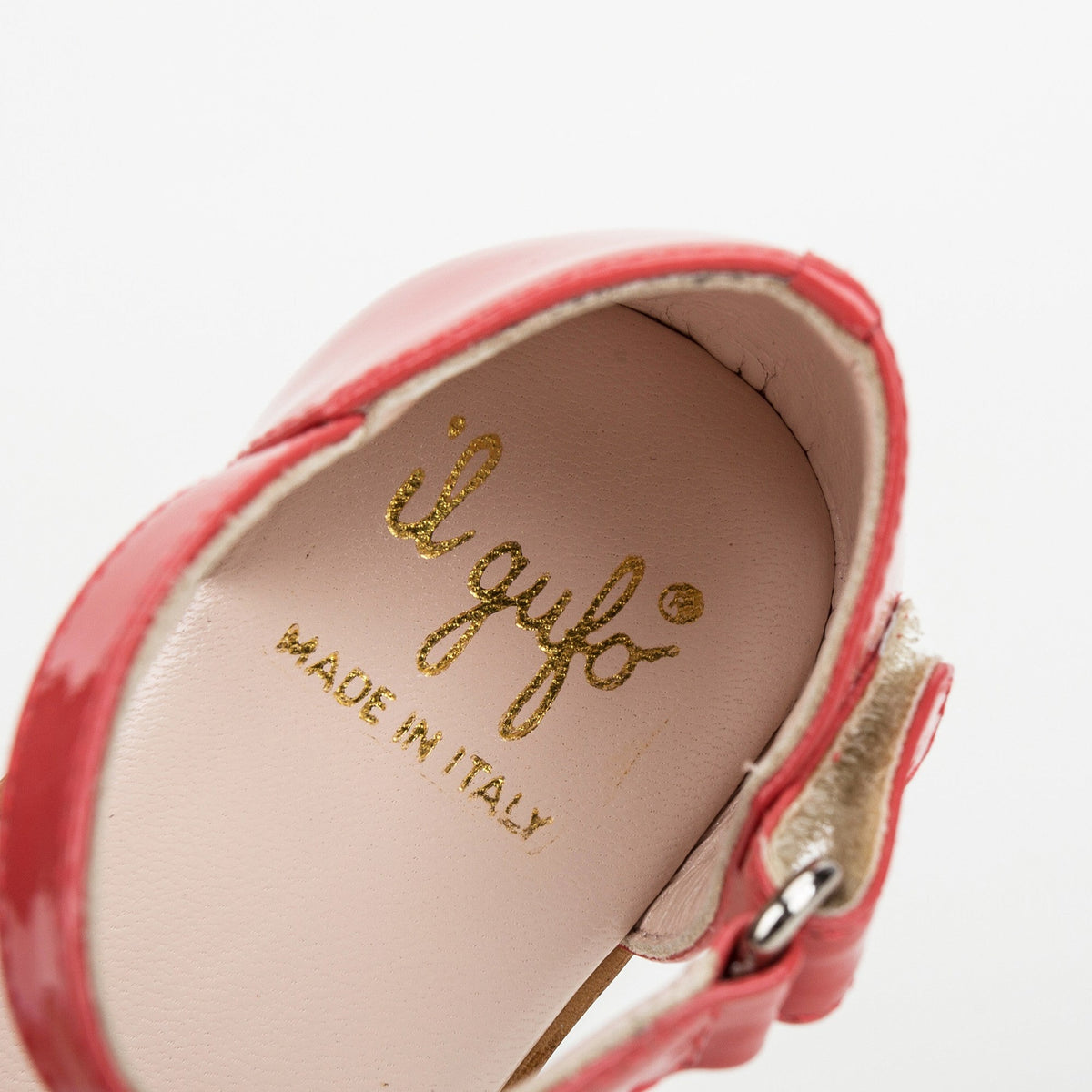 Girls Red Velcro Tape Sandals With Bow Trims