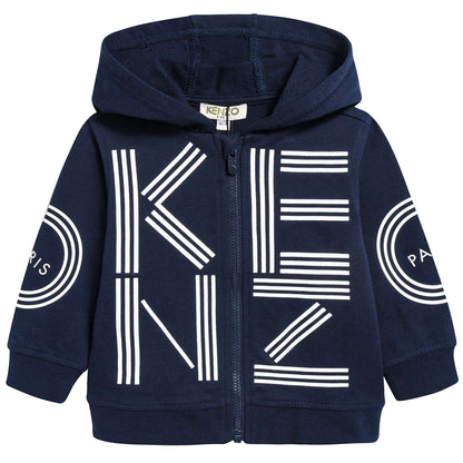 Baby Boys Navy Logo Cotton Sweater
