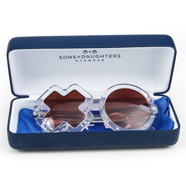 'XO' Clear Sunglasses