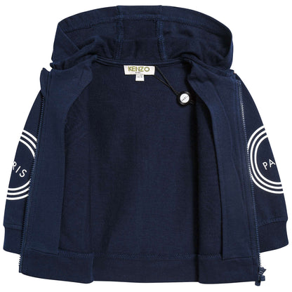Baby Boys Navy Logo Cotton Sweater