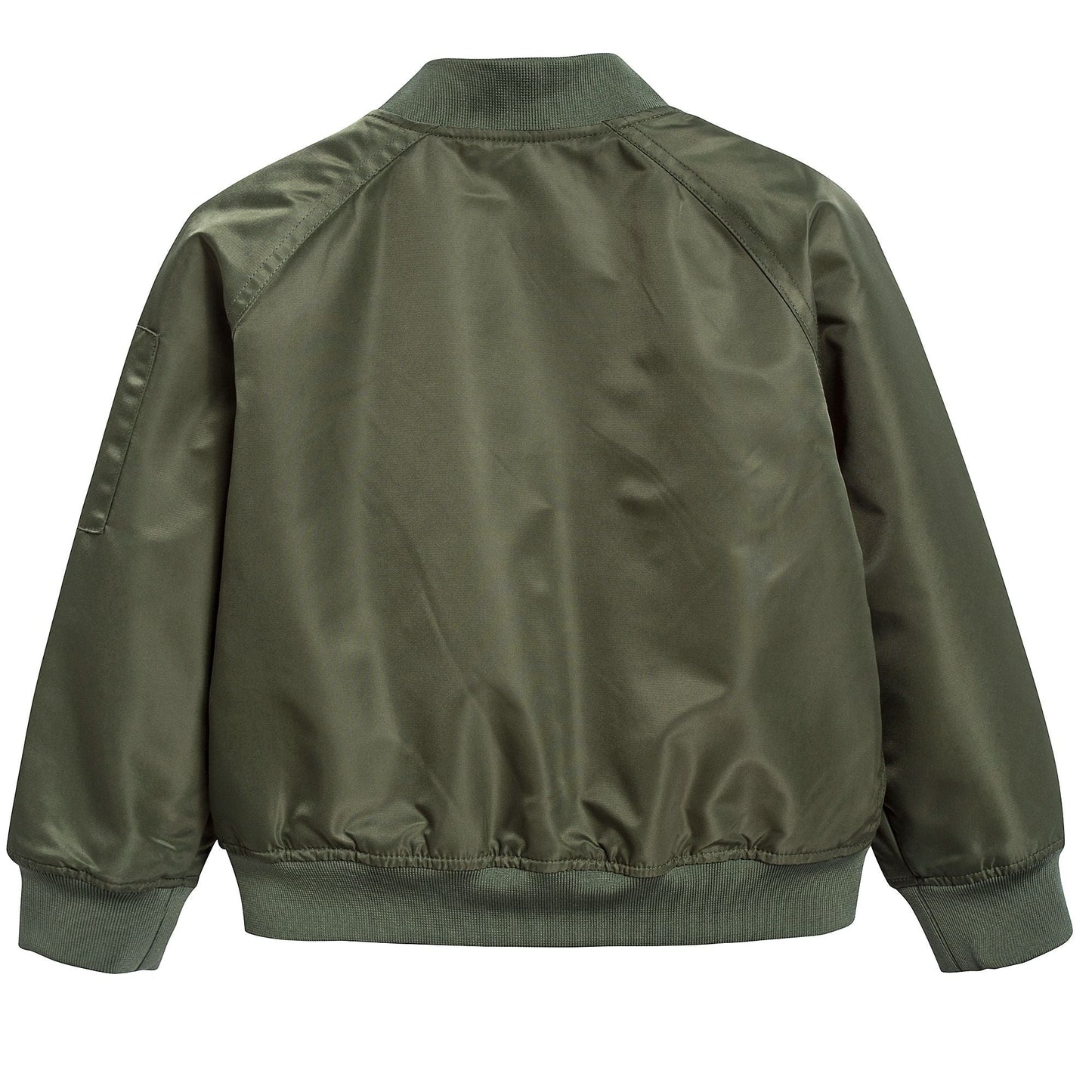 Boys Army Green Logo Jacket