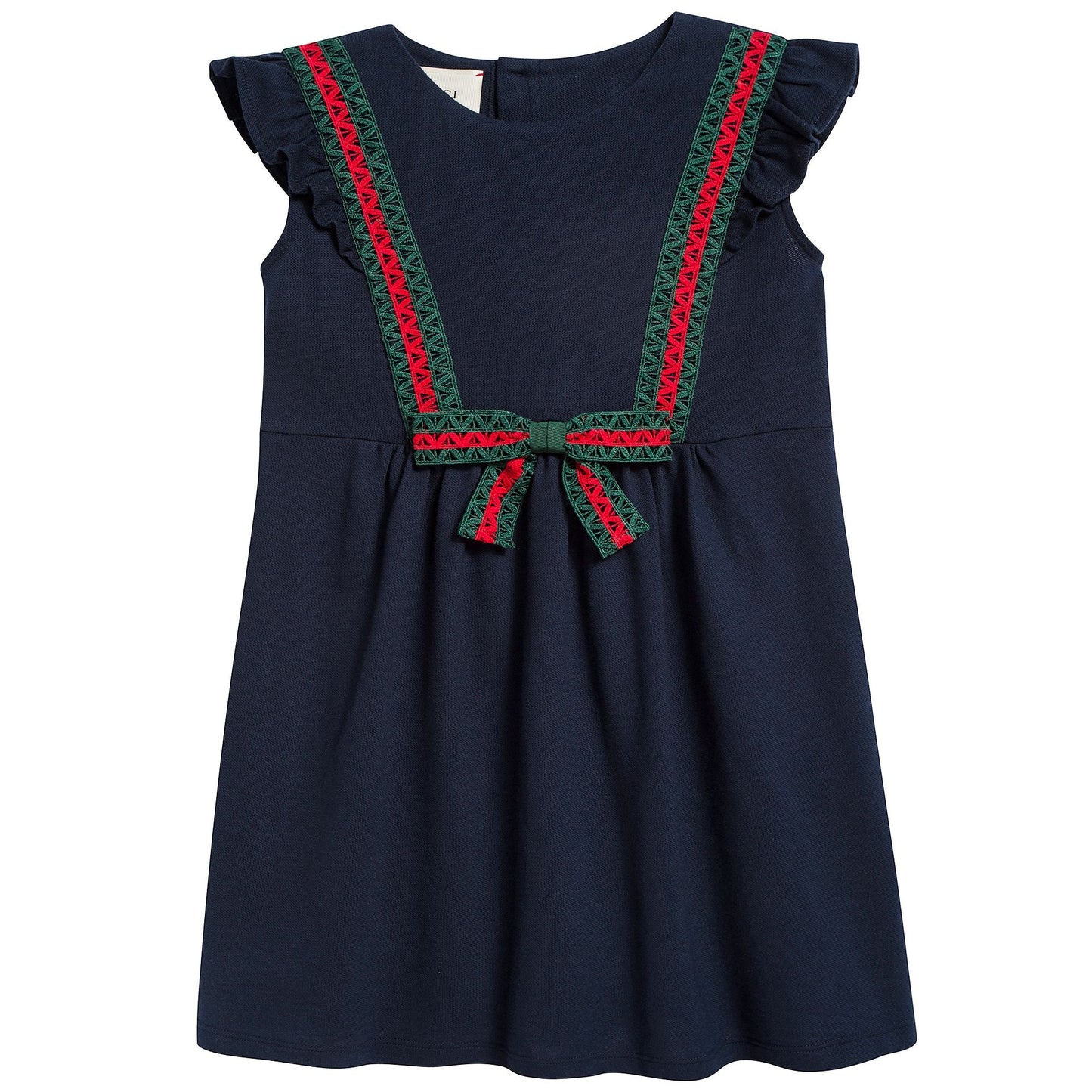 Girls Blue Cotton Dress