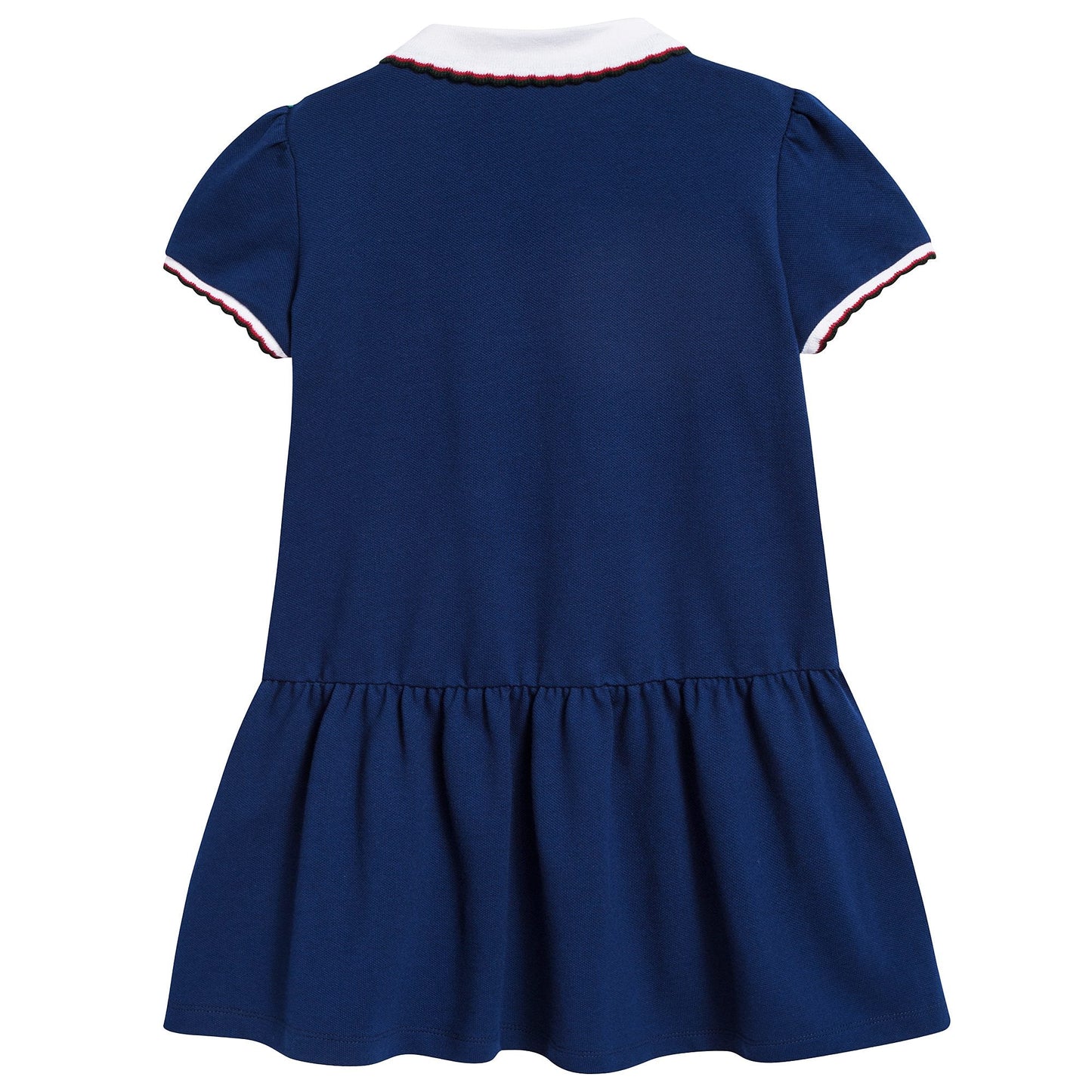 Girls Blue Flower Printed Dress