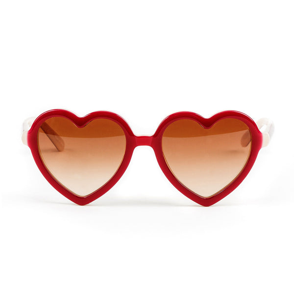 'Lola' Syrah Red Sunglasses