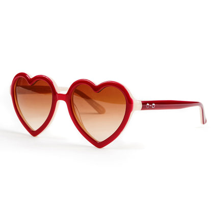 'Lola' Syrah Red Sunglasses