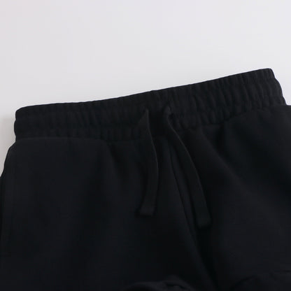 女童黑色棉短裤