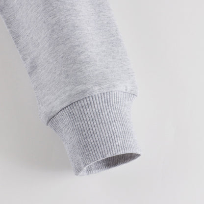 儿童灰色Logo棉卫衣