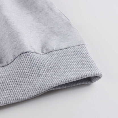 儿童灰色Logo棉卫衣