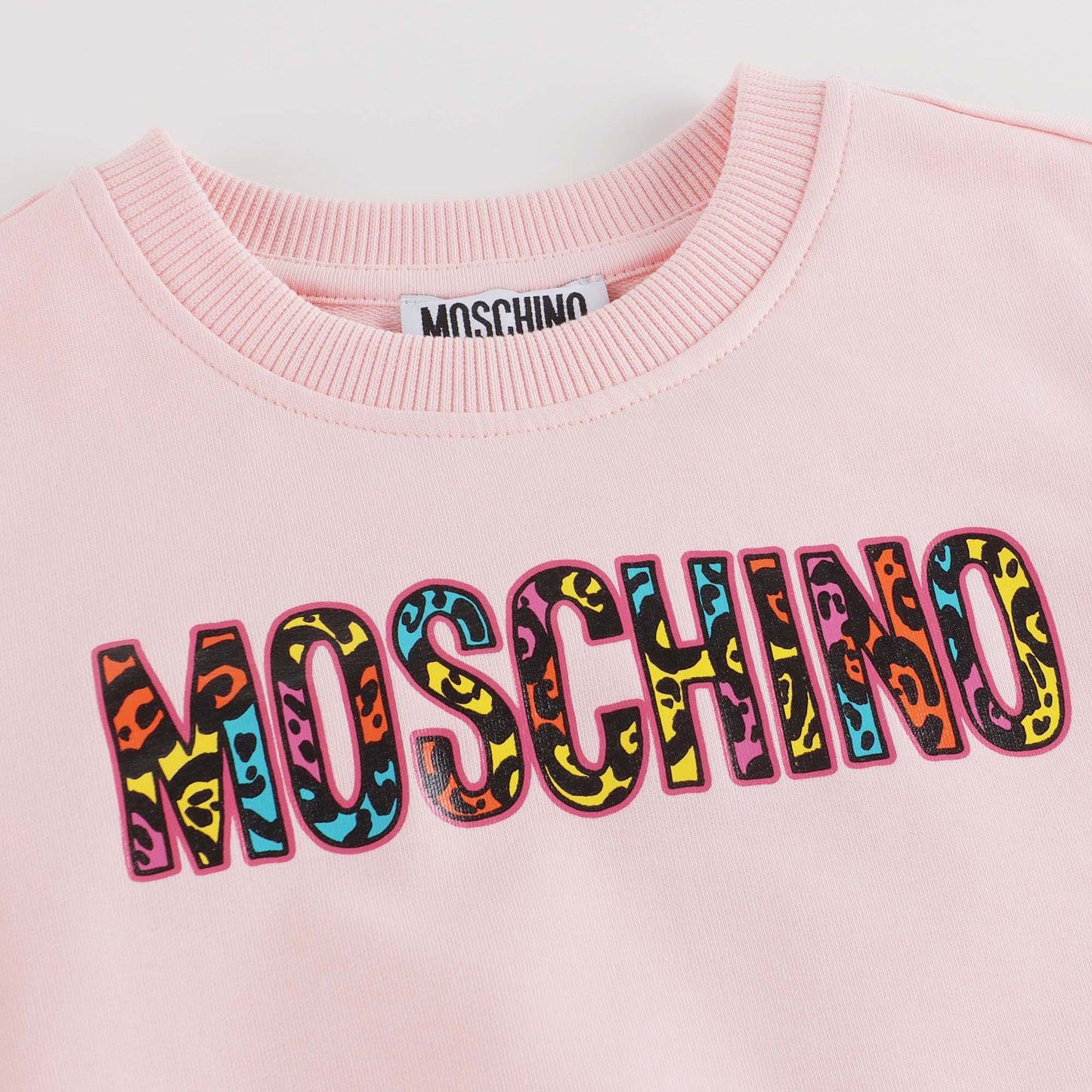 女童粉色Logo棉卫衣