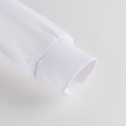 女童白色棉卫衣