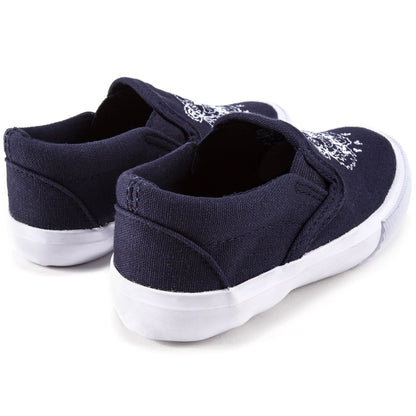 Baby Boys Navy Tiger Printed Shoes